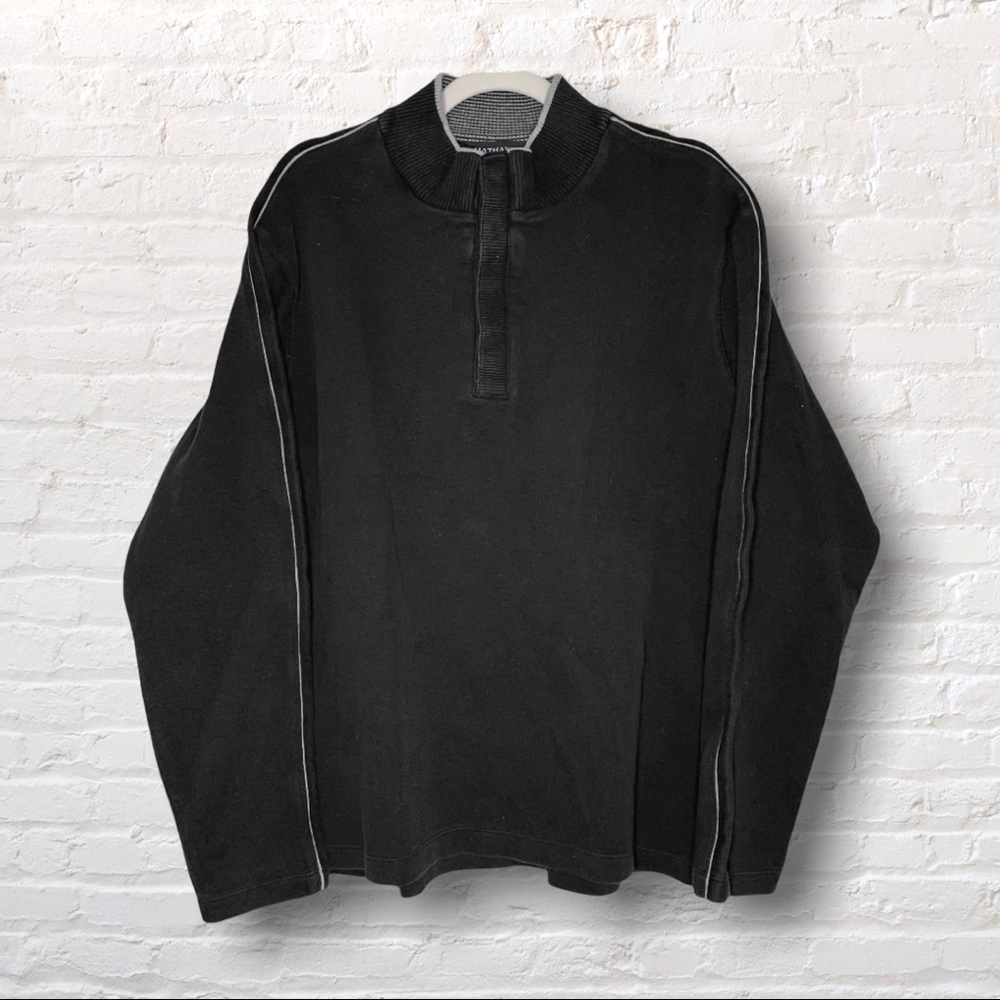 HATHAWAY half-button turtleneck sweater, size xxl